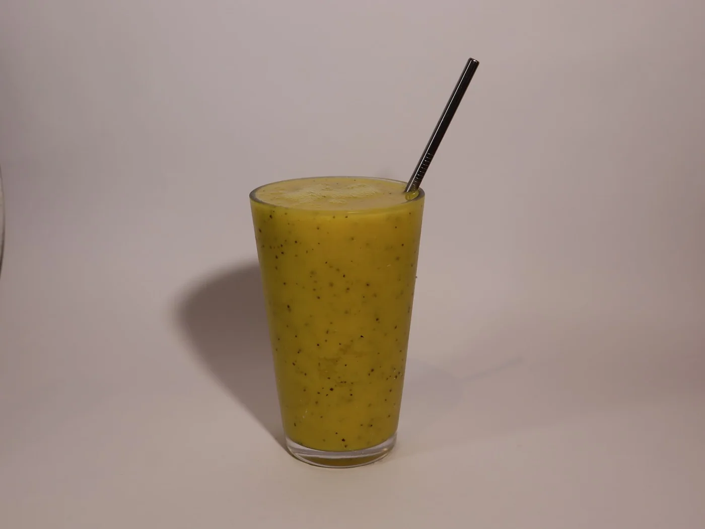 Suco de manga, maracujá, banana e laranja
